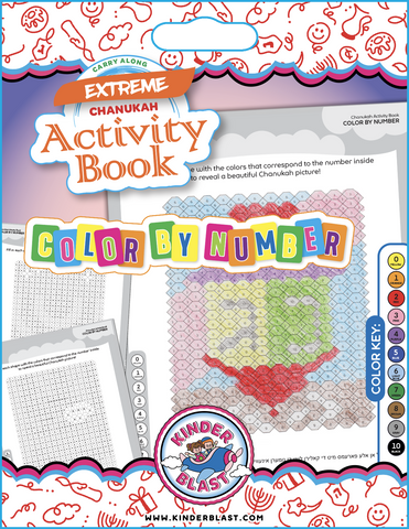 Color By Number Activity Book Chanukah