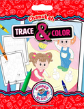 Trace N Color Coloring Book Chanukah