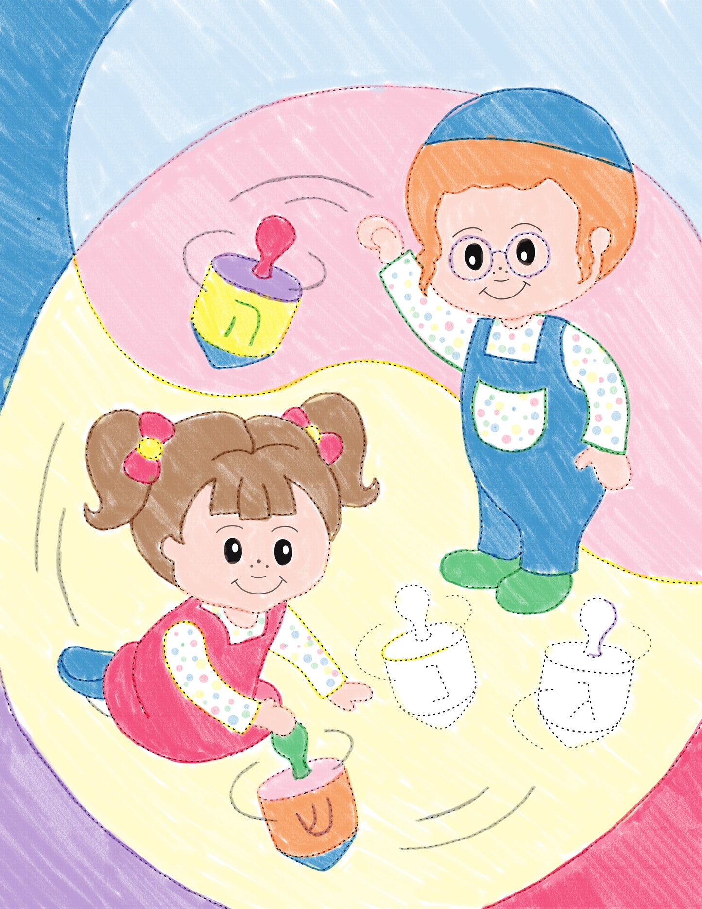 Trace N Color Coloring Book