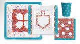 Chanukah "Confetti Collection" 7" Plates